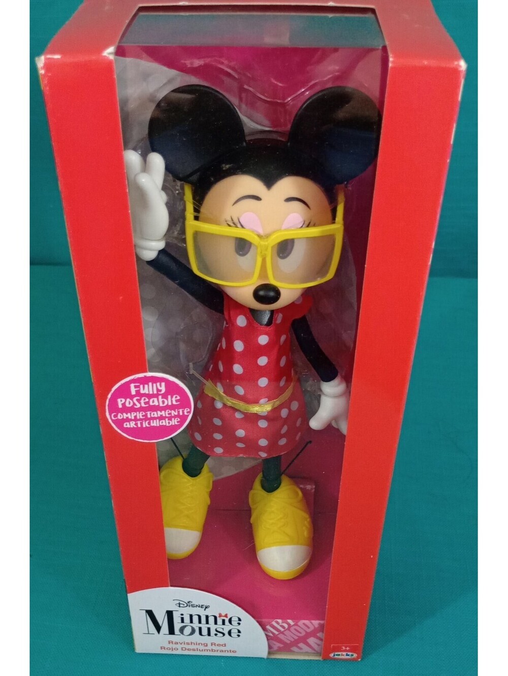 MINNIE Mouse Disney RAVISHING Red Rojo Deslumbrante Fully POSEABLE JAKKS 2018
